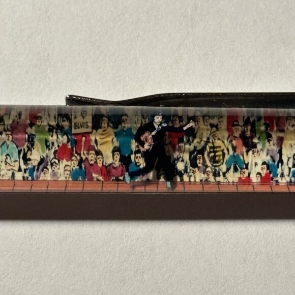 Elvis Presley Floaty Pen Blue Suede Shoes Dancing Elvis Performs Collectible Vtg - Picture 1 of 9